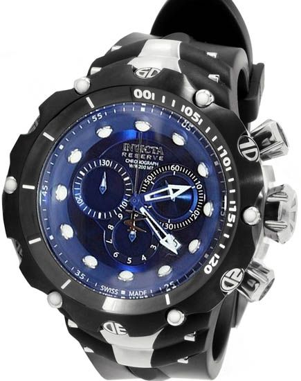 Invicta Reserve Venom II Chronograph Blue Dial Mens Watch 1519  