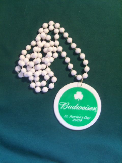 Budweiser St Patricks Day 2009 Necklace  