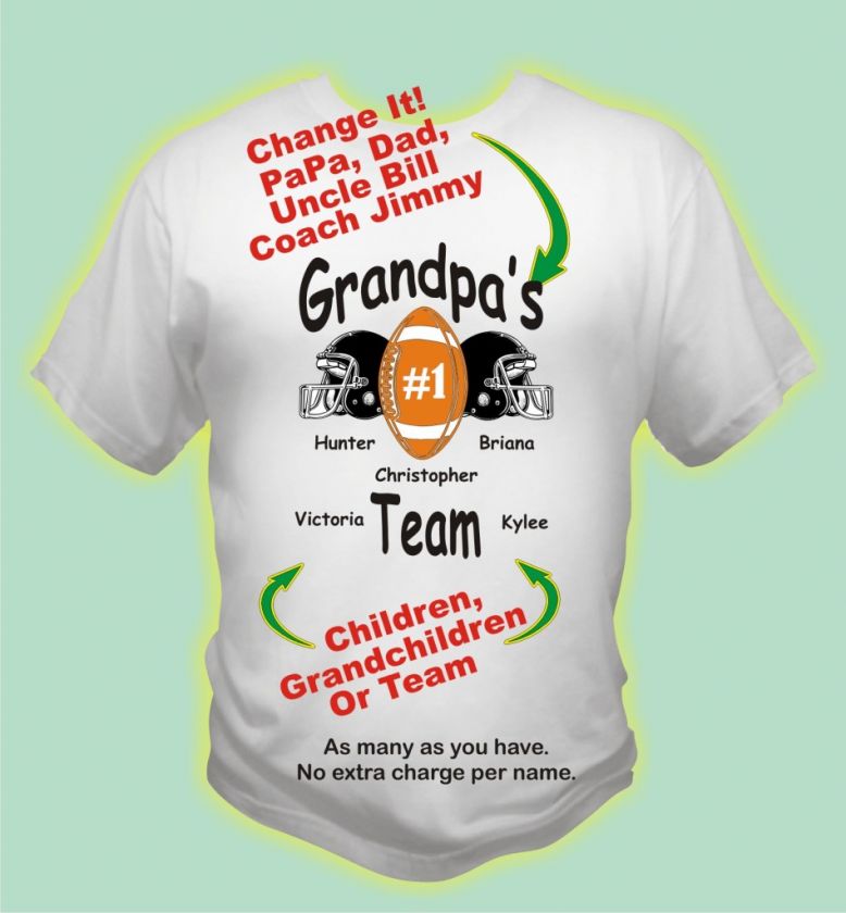 GRANDPA DAD UNCLE SHIRT T SHIRT GIFT FOOTBALL BUDDY  