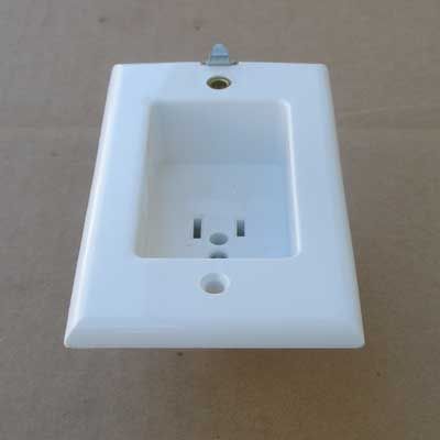 New 2Pc Leviton 688 W 2 Pole 3W ClockHanger Receptacle  