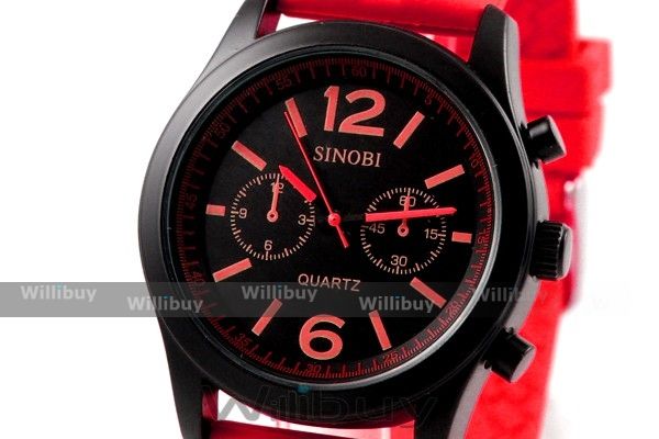 Sinobi Sport Selection Wristwatch/Watch Red U0536D  