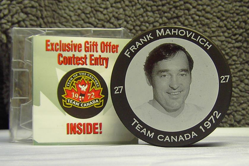 Team Canada 1972 Frank Mahovlich #27 Hockey Puck NEW  