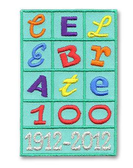 Girl Scout/Guides Patch/Crest CELEBRATE 100 1912 2012  