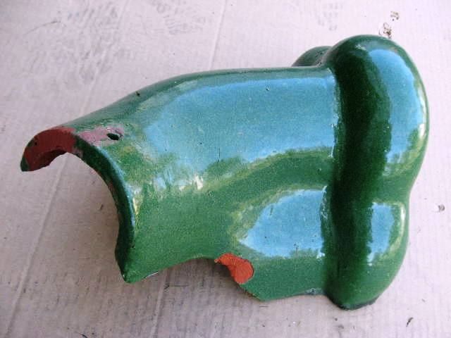 Ludowici Roof Tile Green Glazed Curved Ridge Tile  