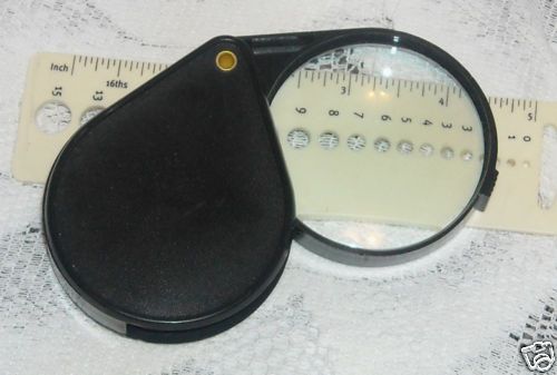 NEW 10x Folding Pocket Magnifier Magnifying Lens Loupe  