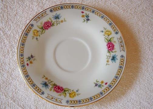 Ling Rose 1106 Fine China Saucer by Liling of China  