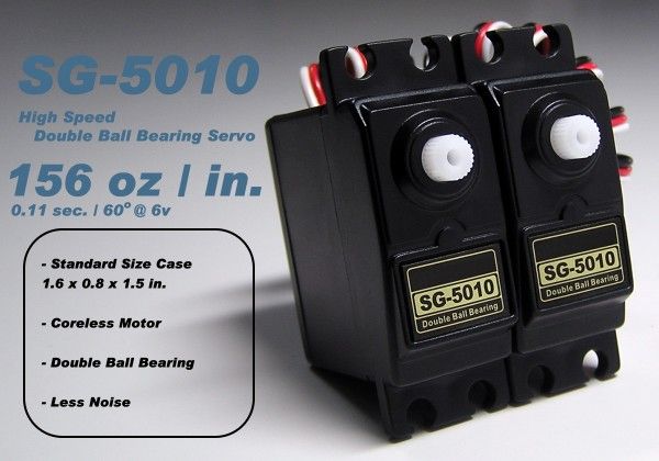 2x SG5010 RC High Speed & Torque Coreless Servo CA009  