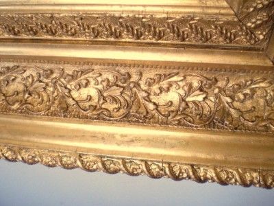   GOLD GILT DEEPLY Carved Wood GESSO 4 Vintage Picture FRAME 20 x 24