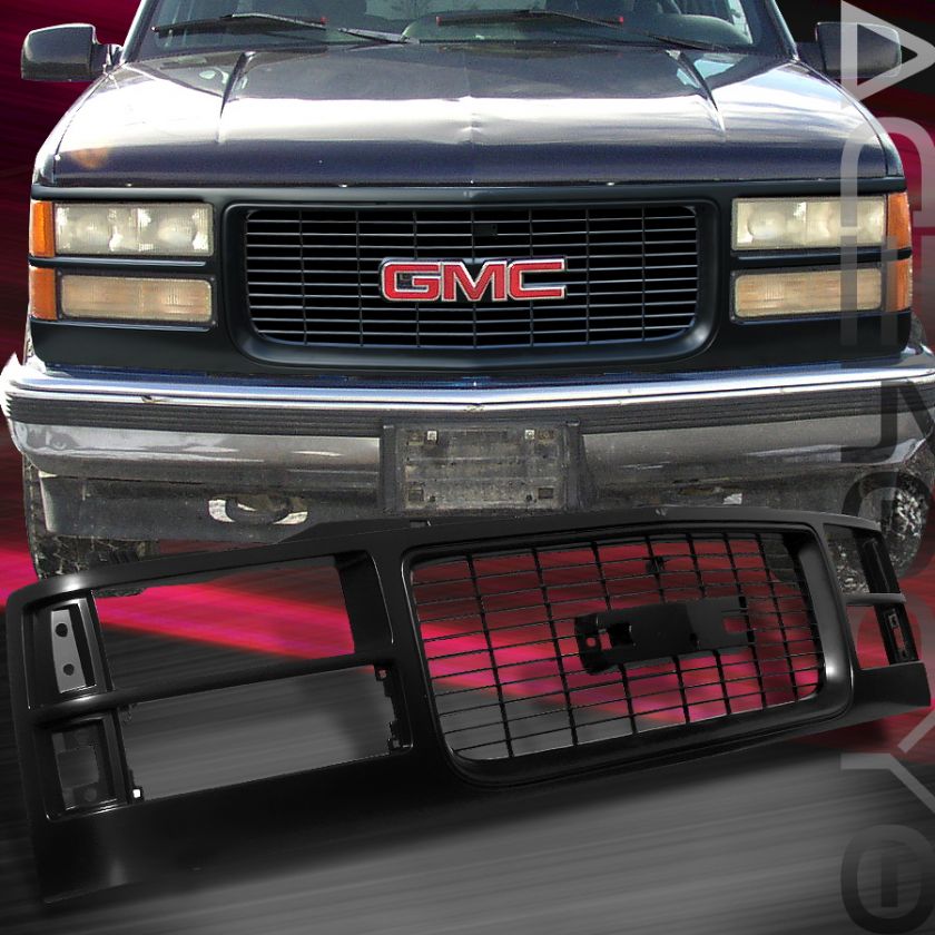 94 98 GMC SIERRA 1500 2500 3500 BLK OEM GRILLE GRILL 97  