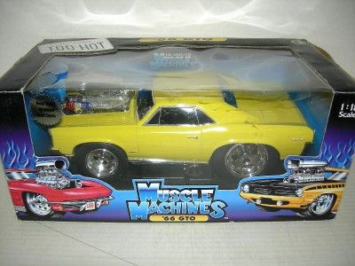 66 GTO PONTIAC RARE COLOR YELLOW MUSC.MACH.MIB 118  