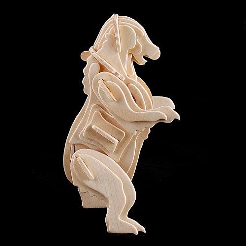 Kids are all fans of mysterious animal. Buy this Wood Assembly Bear 