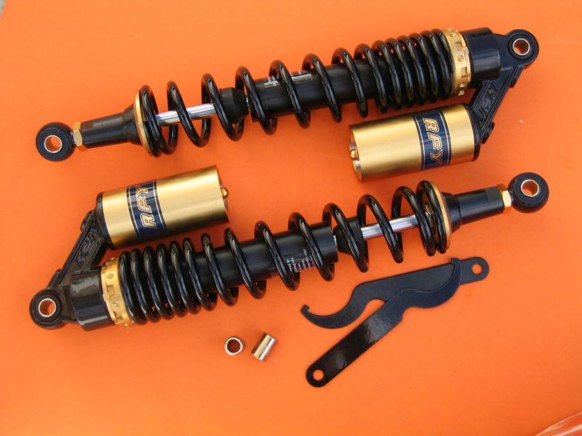 15 3/4 Air Shock Absorbers Honda Yamaha Suzuki ATV Blk  