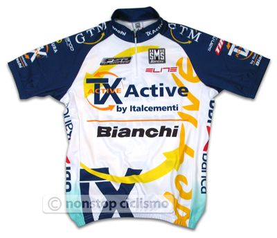 TX ACTIVE BIANCHI 2011 PRO TEAM JERSEY  14 CM ZIP M  