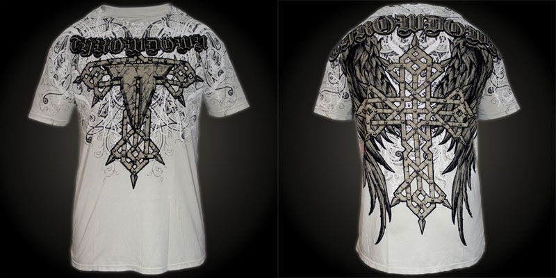 Throwdown by Affliction T Shirt Supernova 022 B XL  