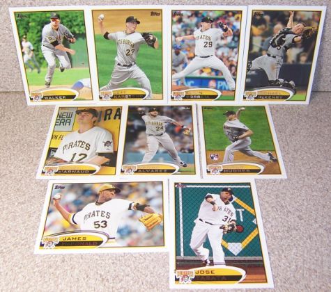 2012 Topps Series 1 team set Pittsburgh Pirates (9)  