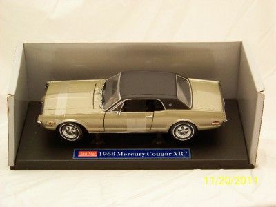     Sun Star 1968 Mercury Cougar XR7 118 Diecast Car Return to top