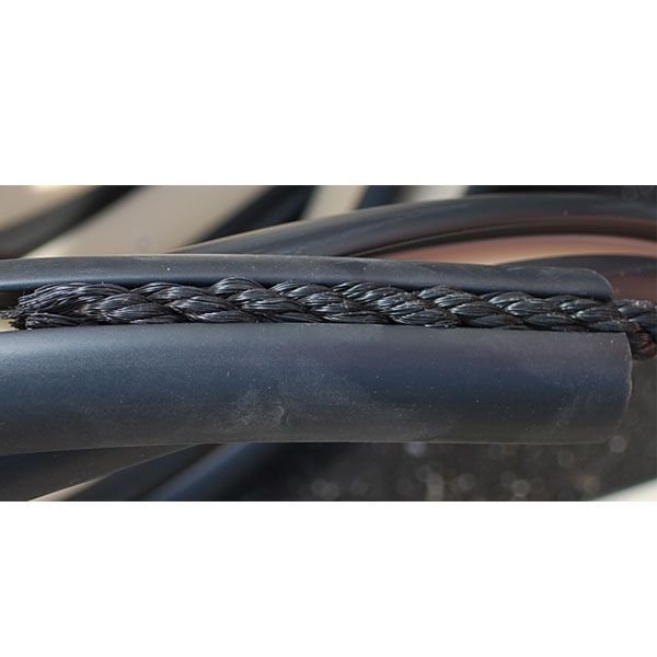 STRATOS BLK BOAT RUB RAIL W/ ROPE INSERT 44FT SECTION  