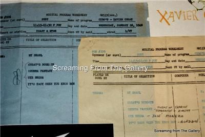 Xavier Cugat Autographed Document Hand Signed  