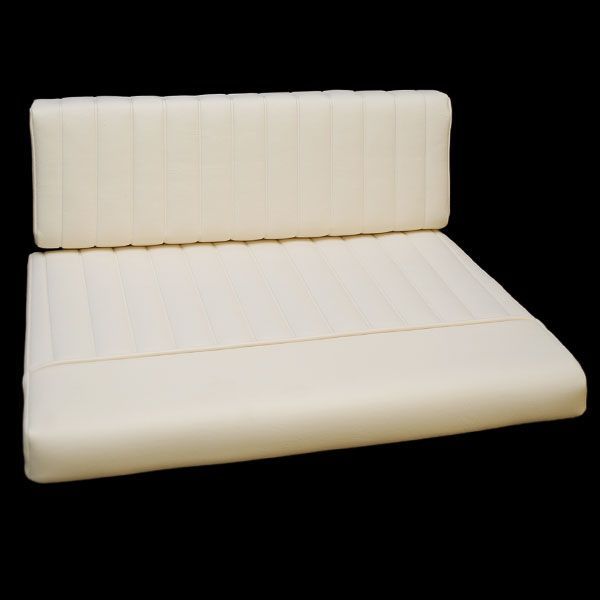 MAKO 192 / 195 CREAM VINYL JUMP SEAT BOAT CUSHIONS SET  