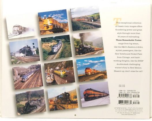 NEW/SEALED THOSE REMARKABLE TRAINS 2009 WALL CALENDAR  