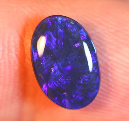 Solid Blue Black Opal 1.85ct Gem Australian Gemstone (MICKS)  