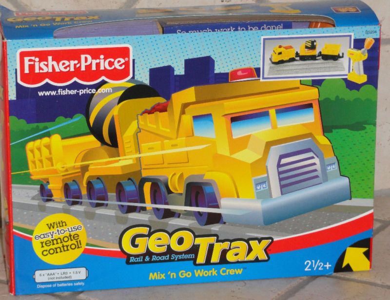 FISHER PRICE GEOTRAX R&R SYSTEM R/C MIX N GO WORK CREW  