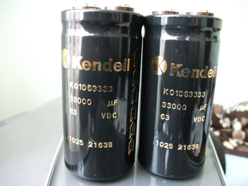 2x KENDEIL 63V 33000UF CAPACITORS KRELL KSA50 NAIM HICAP  