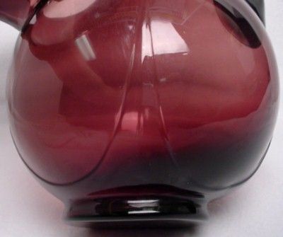 CAMBRIDGE crystal 3400 AMETHYST pttrn BALL JUG  