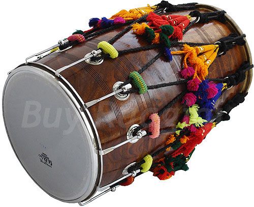 DHOL~PUNJABI SHISHAM WOOD DHOL FOR SALE~22~HF  