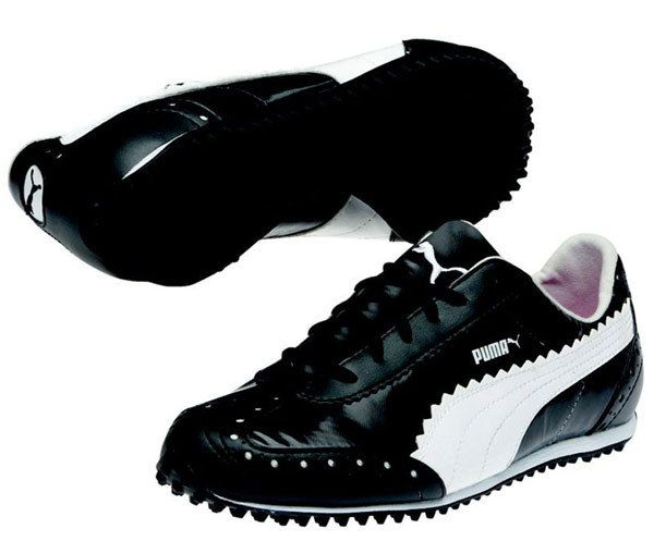 PUMA GOLF CAT WOMENS GOLF SHOES BLACK/WHITE 185343 NEW  