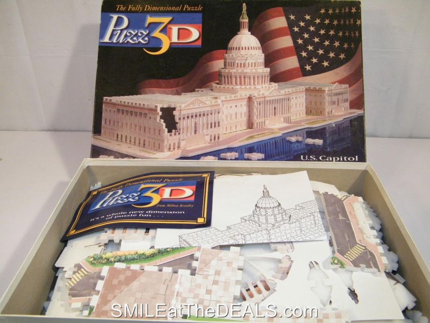 PUZZ 3D US CAPITOL 3D JIGSAW PUZZLE WREBBIT WASHINGTON DC  