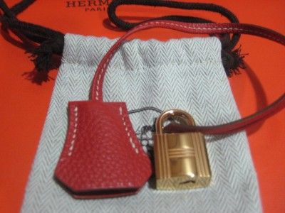 NEW HERMES 9M BIRKIN 3O O YEAR RED GOLD HARDWARE BAG  