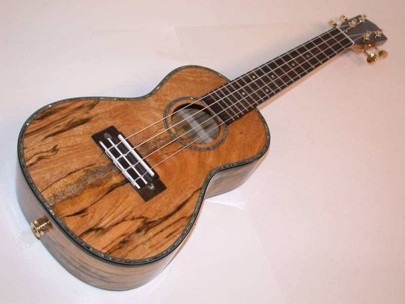 LANIKAI Concert Ukulele, Solid Spalted Mango, Electric  