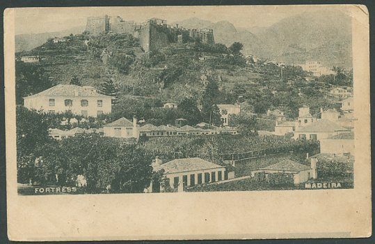 PORTUGAL MADEIRA FORTRESS Partial View Old PC  