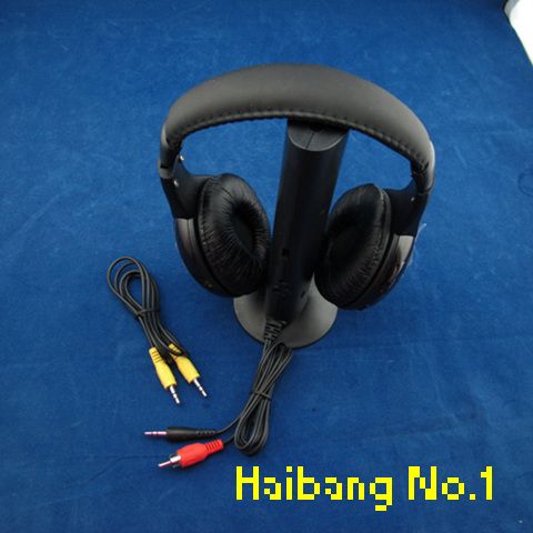 Wireless Earphone Headphone 5 in 1 for  PC TV CD MP4  