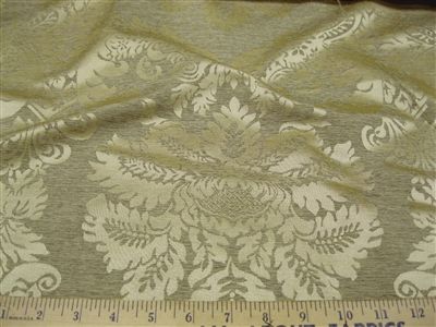 Fabric Jacquard Drapery Champagne Floral A360  