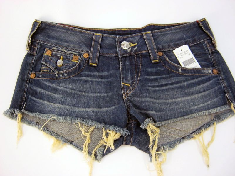 NEW TRUE RELIGION WOMENS JOEY SHORTS   