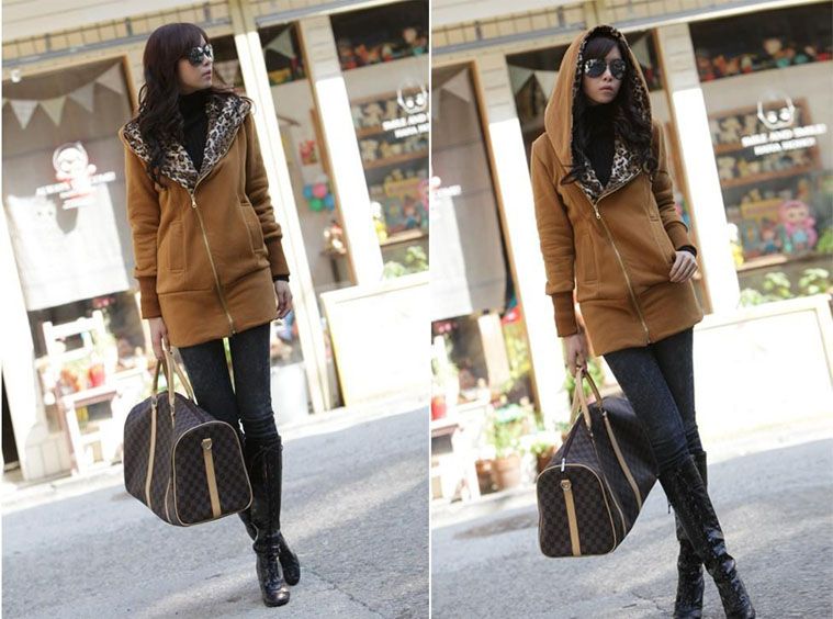 2011 Womens Zipper Long Sleeve Hoodie Casual Coat Outerwear Autumn 