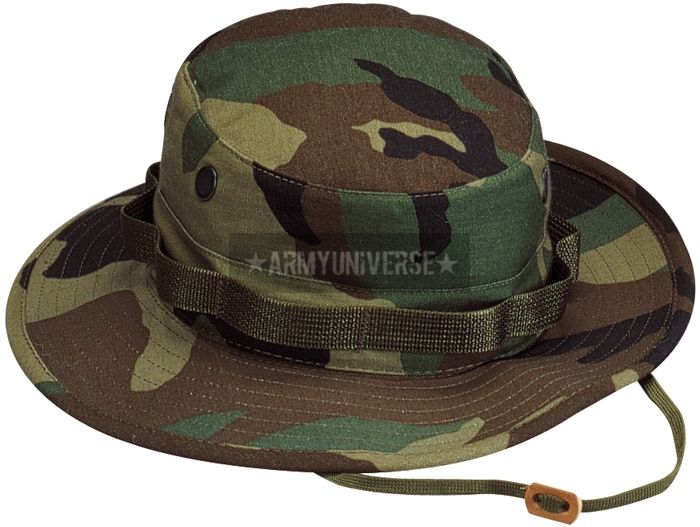 Woodland Camouflage Military Ultra Force Boonie Hat  