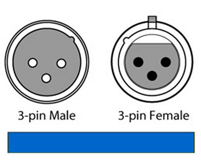 16) CHAUVET 25 Male 2 Female 3 Pin DMX Cable DMX3P25FT 368298552510 