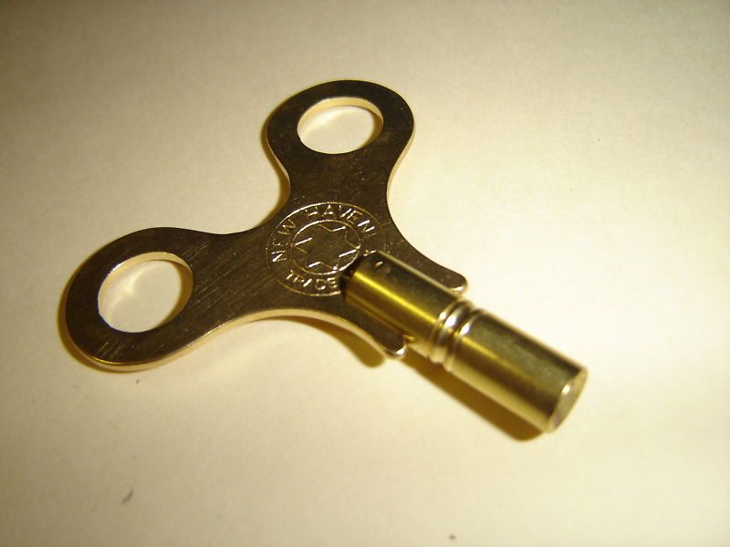 Trademark New Haven Brass Winding Clock Key #6  