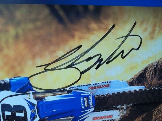 GRANT LANGSTON*SIGNED*AUTOGRAPHED*POSTER*YAMAHA*MOTOCROSS*# 8  