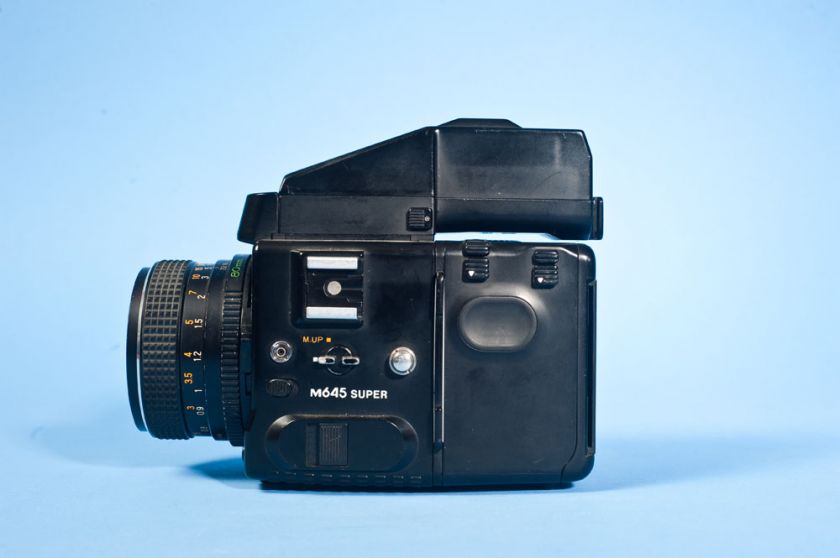 Mamiya 645 Super Medium Format Camera Outfit w/ 80mm, 150mm lens, 120 