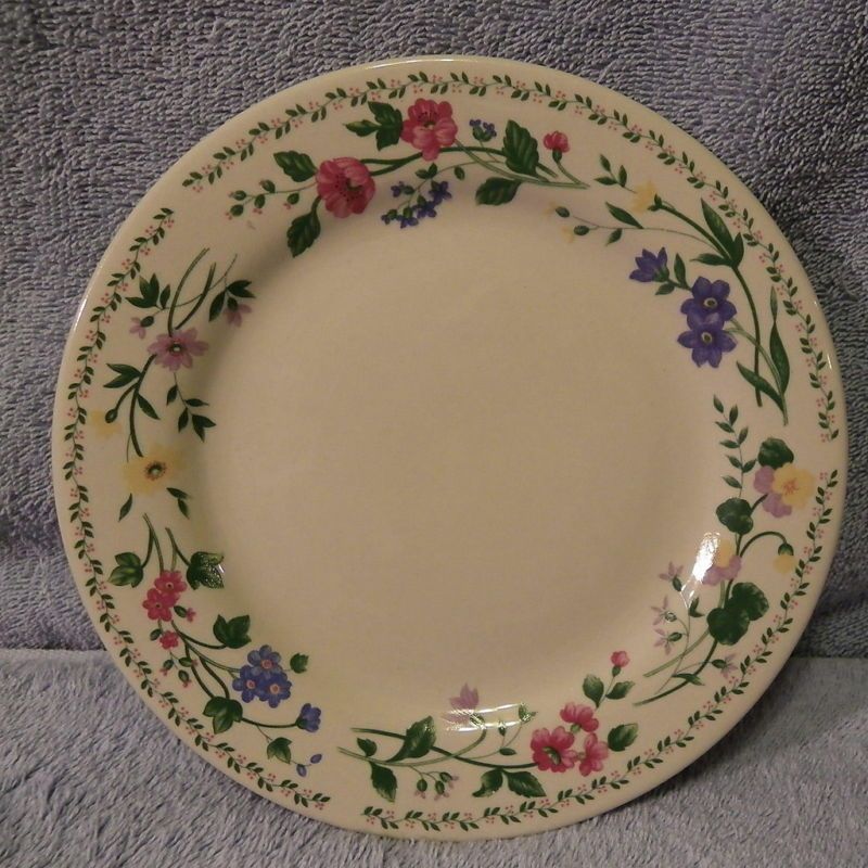 Farberware English Garden 7 5/8 Salad Plates Lot of 5  