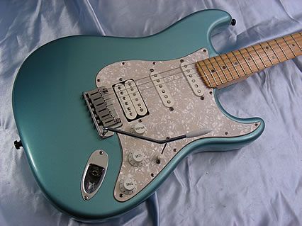 2000 Fender American Lonestar Stratocaster HSS Fat Strat USA Aqua 