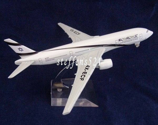 NEW AMAZING 16CM METAL B777 ISRAEL AIRLINE PLANE MODEL  