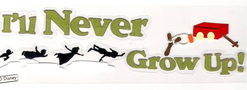 Jolees Disney Movie Peter Pan Never Grow Up Stickers  