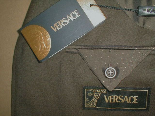 NEW NWT Gianni Versace Couture Olive Suit 42 e 52  