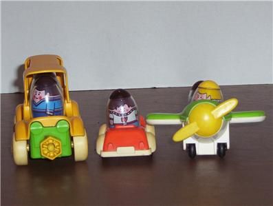 Bus & 3 Weebles Car & Driver Airplane & Pilot & 1 Passenger {Pilot Has 