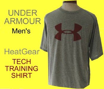 NEW Mens UNDER ARMOUR Moisture Absorbant HEATGEAR TECH TEE Shirt BIG 